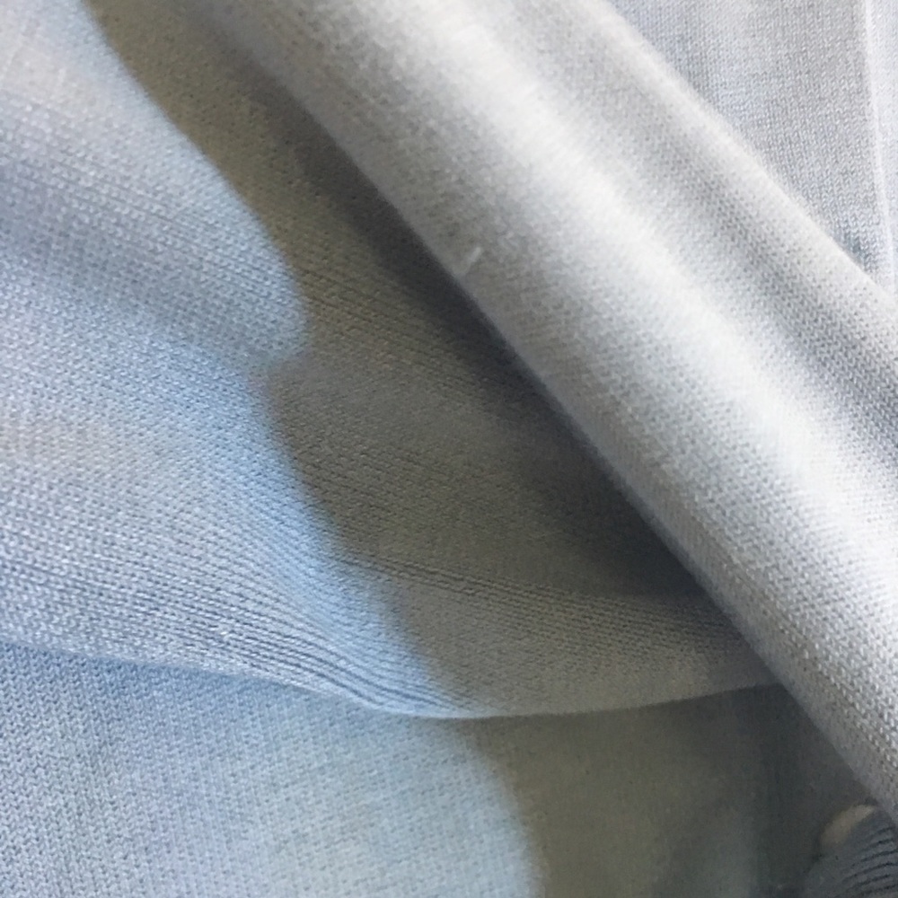 Lilly Pulitzer Classic Cardigan Light Blue Silk - Picture 7 of 8